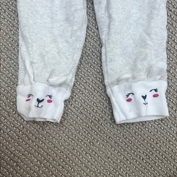 Carter's Gray Leggings with Fun Face Details - Picture 3 of 4